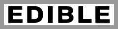 Edible (Inedible) lug sticker