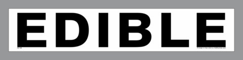 Edible (Inedible) lug sticker