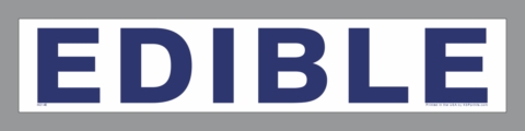Edible (Inedible) lug sticker