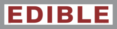 Edible (Inedible) food facility decals