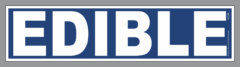 EDIBLE bin decal