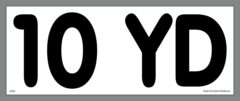 10 YD Container Sticker