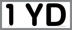 1YD Container Sticker