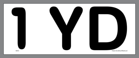 1YD Container Sticker