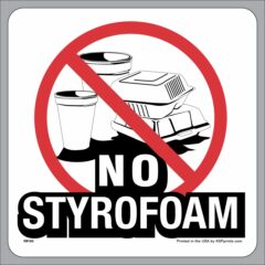 No Styrofoam Decal