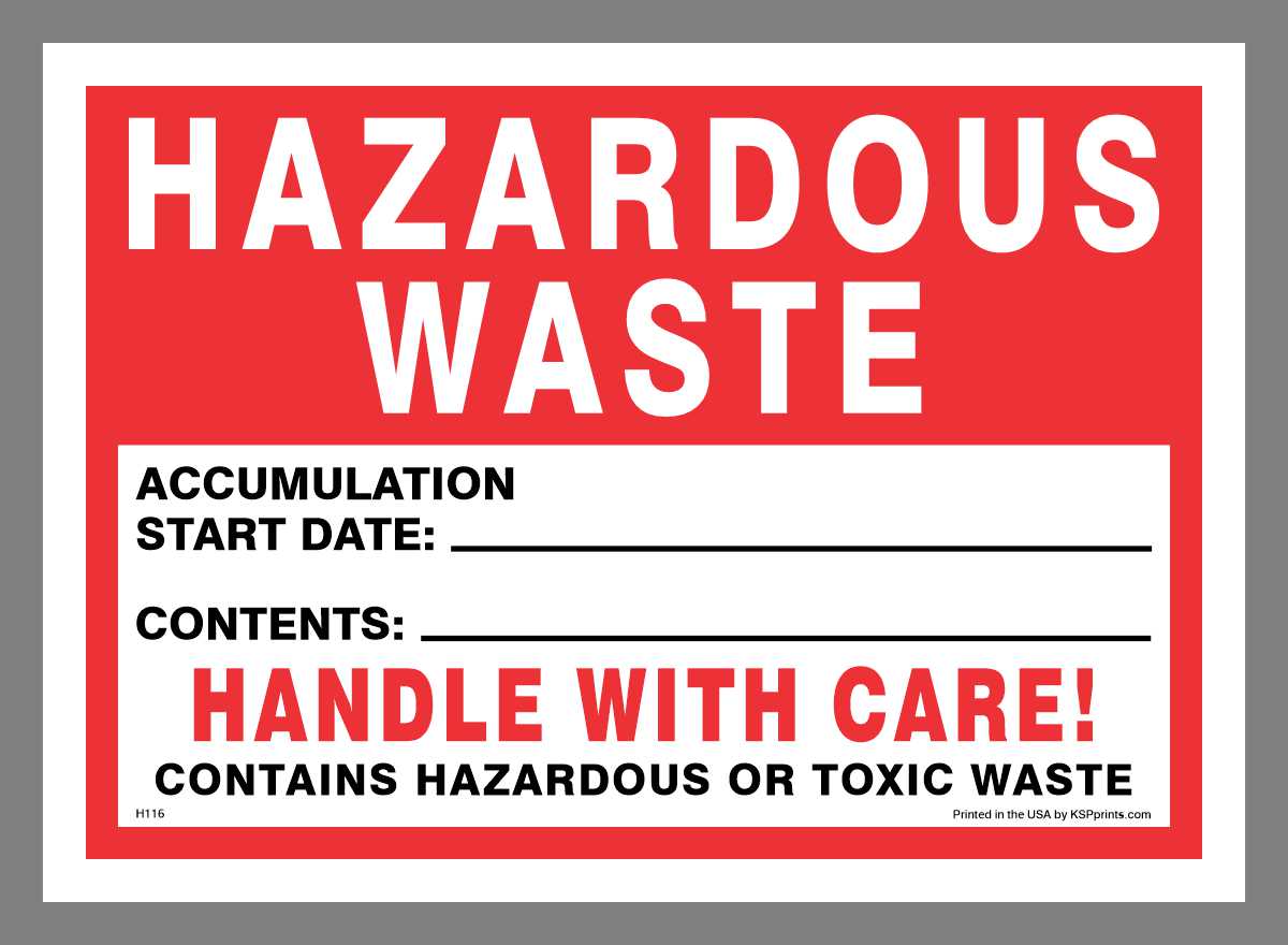 HAZARDOUS WASTE decal