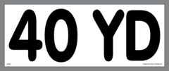 40YD Container Sticker