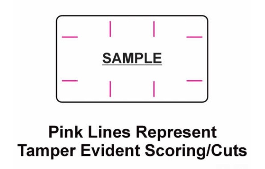 Security scoring allows us to manufacture tamper evident stickers.  This adds to our offering of void stickers in regulated testing labels.