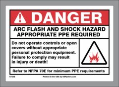 DANGER Arc Flash and Shock Hazard Appropriate PPE Required