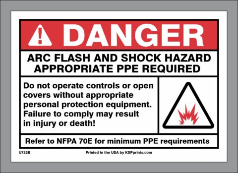 DANGER Arc Flash and Shock Hazard Appropriate PPE Required