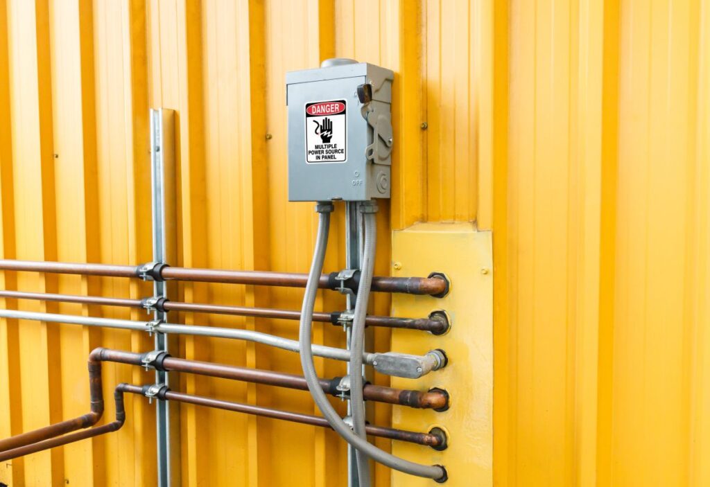 Electrical Safety Stickers: Danger Multiple Power Sources