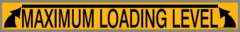 Maximum loading level stickers identify max load line for safety around your dumpster