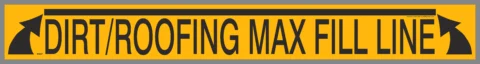 Dirt & Roofing Materials Max Fill Line decal