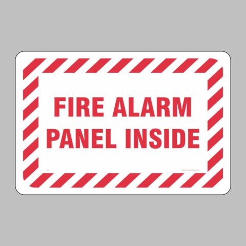 Comply with NFPA 72 using this reflective FACP door decal