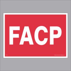 This FIRE ALARM CONTROL PANEL decal meets the specifications of NFPA 72.